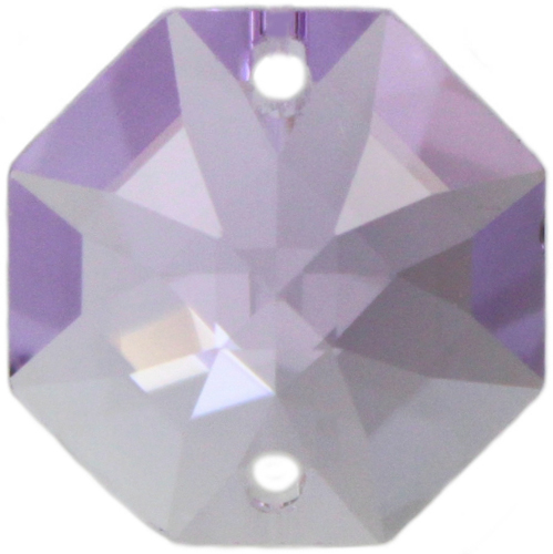 10 Stück Oktagon 14mm violet 2 Loch – Swarovski® STRASS®
