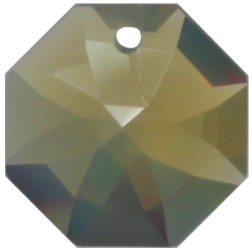 10 Stück Oktagon 14mm crystal sand /opal 1 Loch – Swarovski® STRASS®