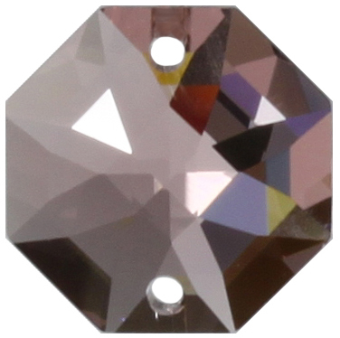 10 Stück Oktagon 14mm crystal vintage rose 2 Loch – Swarovski® STRASS®
