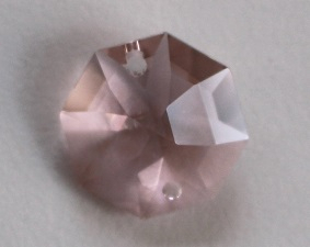 10 Stück Oktagon 14mm crystal vintage rose 2 Loch – Swarovski® STRASS®