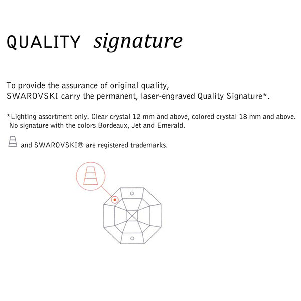 10 Stück Oktagon 14mm crystal bronze shade 1 Loch – Swarovski® STRASS®