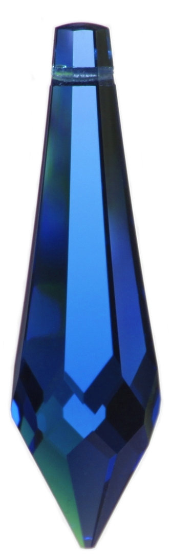 Swarovski® STRASS® Kristall Glas Facetten Zapfen 50mm dark sapphire