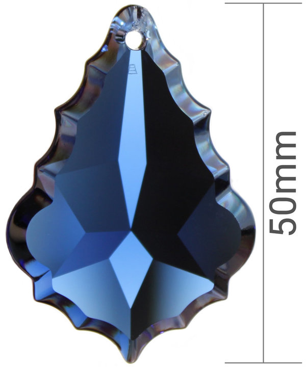 Swarovski® STRASS® Kristall Glas Tropfen Barock 50mm dark sapphire