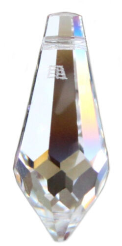 Swarovski® STRASS® Kristall Glas Facetten Zapfen 18mm klar - 5 Stück