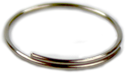 50 Stück große überlappende Ringe silberfarben 13mm