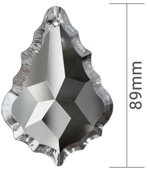Kristall Glas Tropfen Barock 89mm - 30% PbO Bleikristall