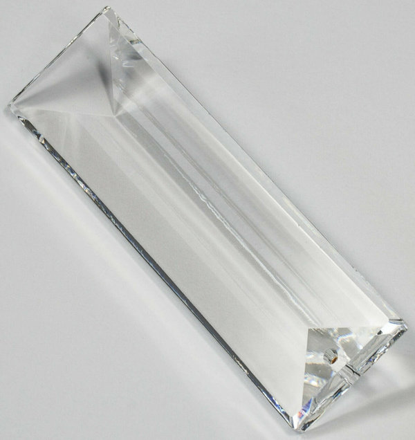 1 Stück Prisma 76mm 1-Loch 30% PbO Bleikristall