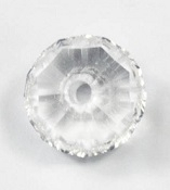 44 Stück Kristall Glas Perlen 8mm 30% PbO Bleikristall