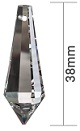 Kristallglas Zapfen spitz 38mm - SPECTRA® Crystal Swarovski®