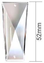 Kristallglas Baguette konisch 52mm - Schiefstein - SPECTRA® Crystal Swarovski®