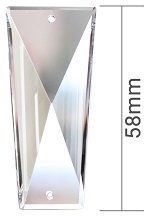 Kristallglas Baguette konisch 58mm - Schiefstein - SPECTRA® Crystal Swarovski®