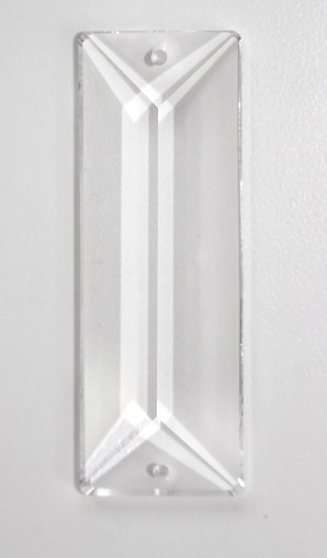 Kristallglas Prisma 63mm 2-Loch - X-Stein - SPECTRA® Crystal Swarovski®