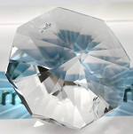 50x Kristallglas Oktagons 12mm (1 Loch) - SPECTRA® Crystal Swarovski®