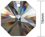 25 Stück Kristallglas Oktagons 16mm (1 Loch) - SPECTRA® Crystal Swarovski®