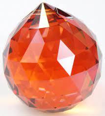 Kristallglas Kugel red magma 40mm – Swarovski® STRASS®