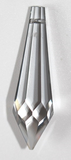 Swarovski® STRASS® Kristall Glas Facetten Zapfen 40mm silver glaze