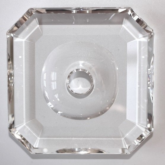 Swarovski® STRASS® Kristall Glas Tropfschale Quadrat 90mm ohne Seitenlöcher