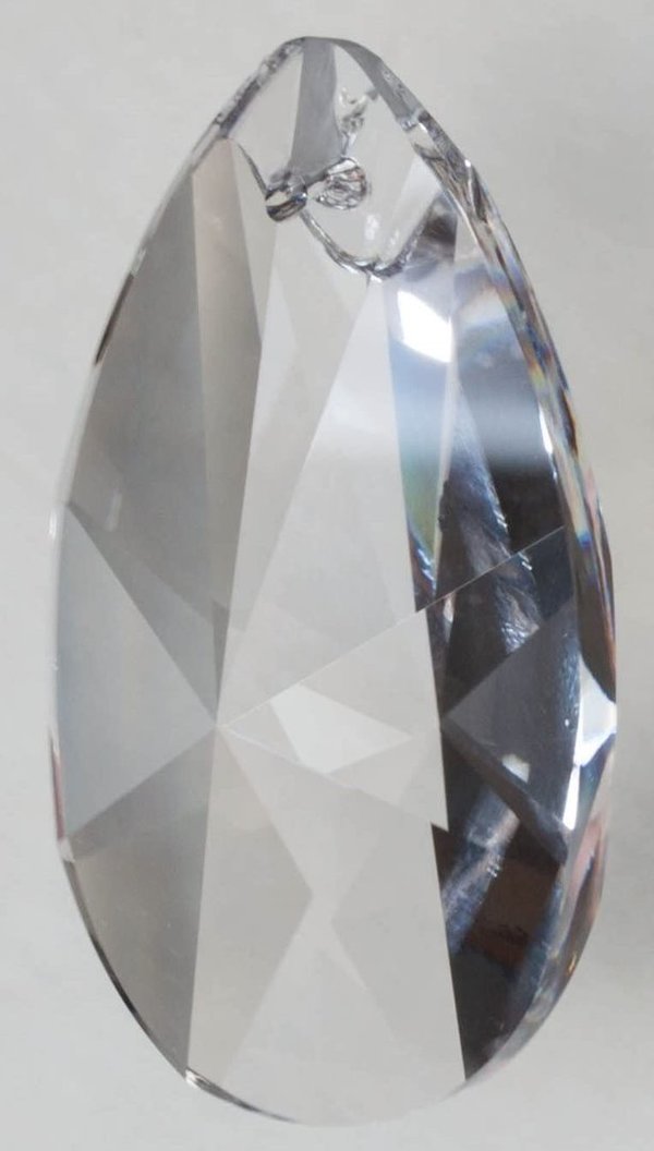 6 Stück Kristall Glas Tropfen Sonne 50mm + octagon 14mm 30% PbO Bleikristall