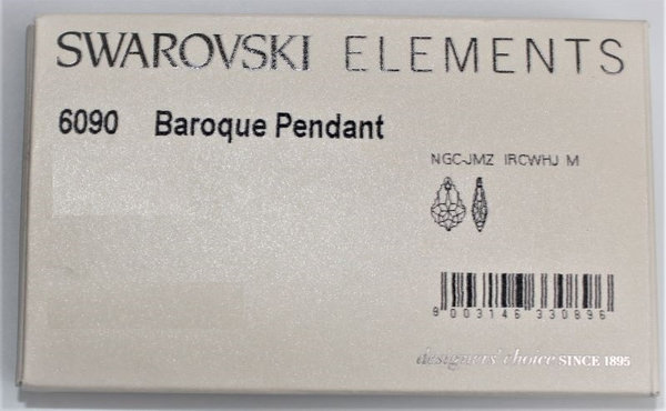 2x Swarovski® ELEMENTS® Pendant Schmuck Anhänger Baroque 16mm