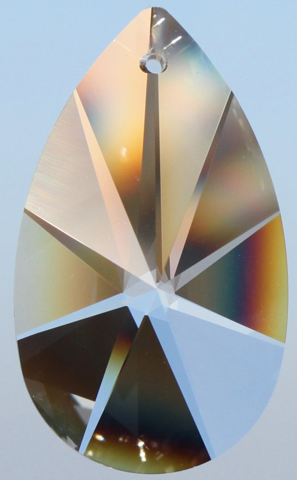 10 Stück Kristall Glas Tropfen Sonne 28mm - 30% PbO Bleikristall