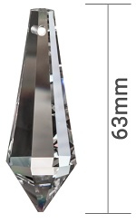 Kristallglas Zapfen spitz 63mm - SPECTRA® Crystal Swarovski®
